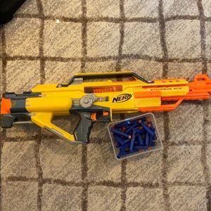 Large yellow automatic nerf gun